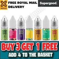 Supergood Nexus 10ml nic salts shot E liquid Flavour Vape Juice 5mg 10MG 20MG