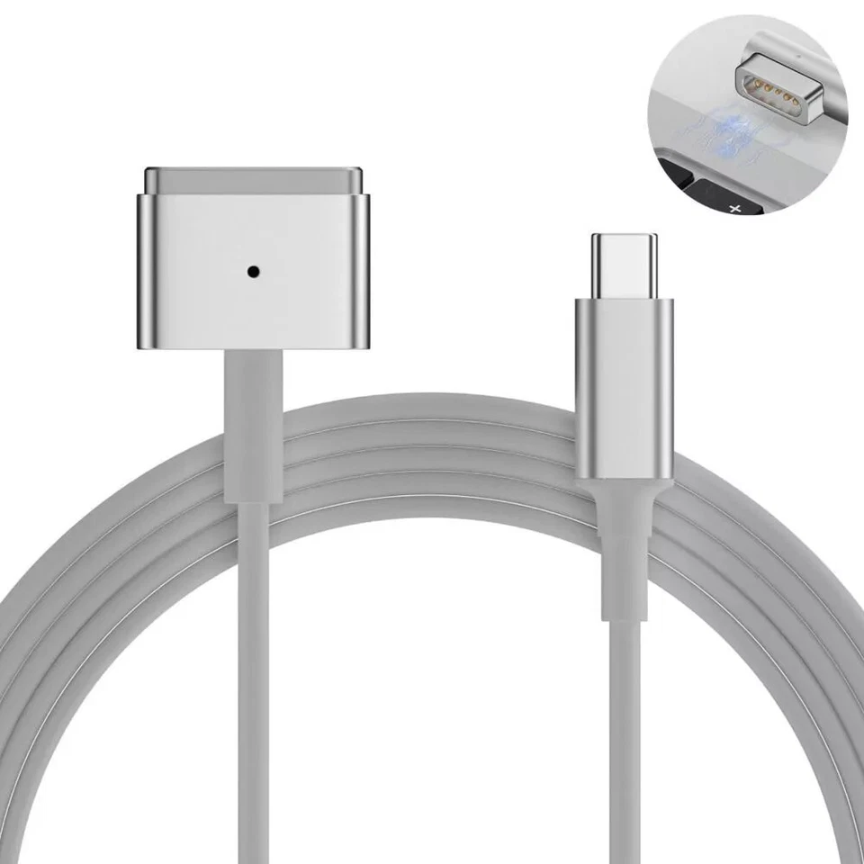 100W USB Type-C to Magsafe 1 2 Mage table charging cable for Macbook Air Pro