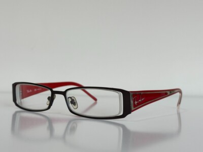 Ray Ban RB 8584 1000 Rectangle Red Eyeglasses Optical Frame 51-16-140