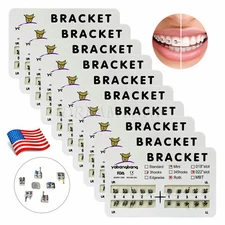 10* Brackets de ortodoncia dentales Brackets Mini ranura Roth.022 3 Gancho