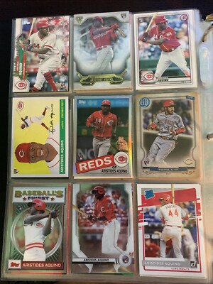 9 Card Lot Aristides Aquino Cincinnati Reds AL57