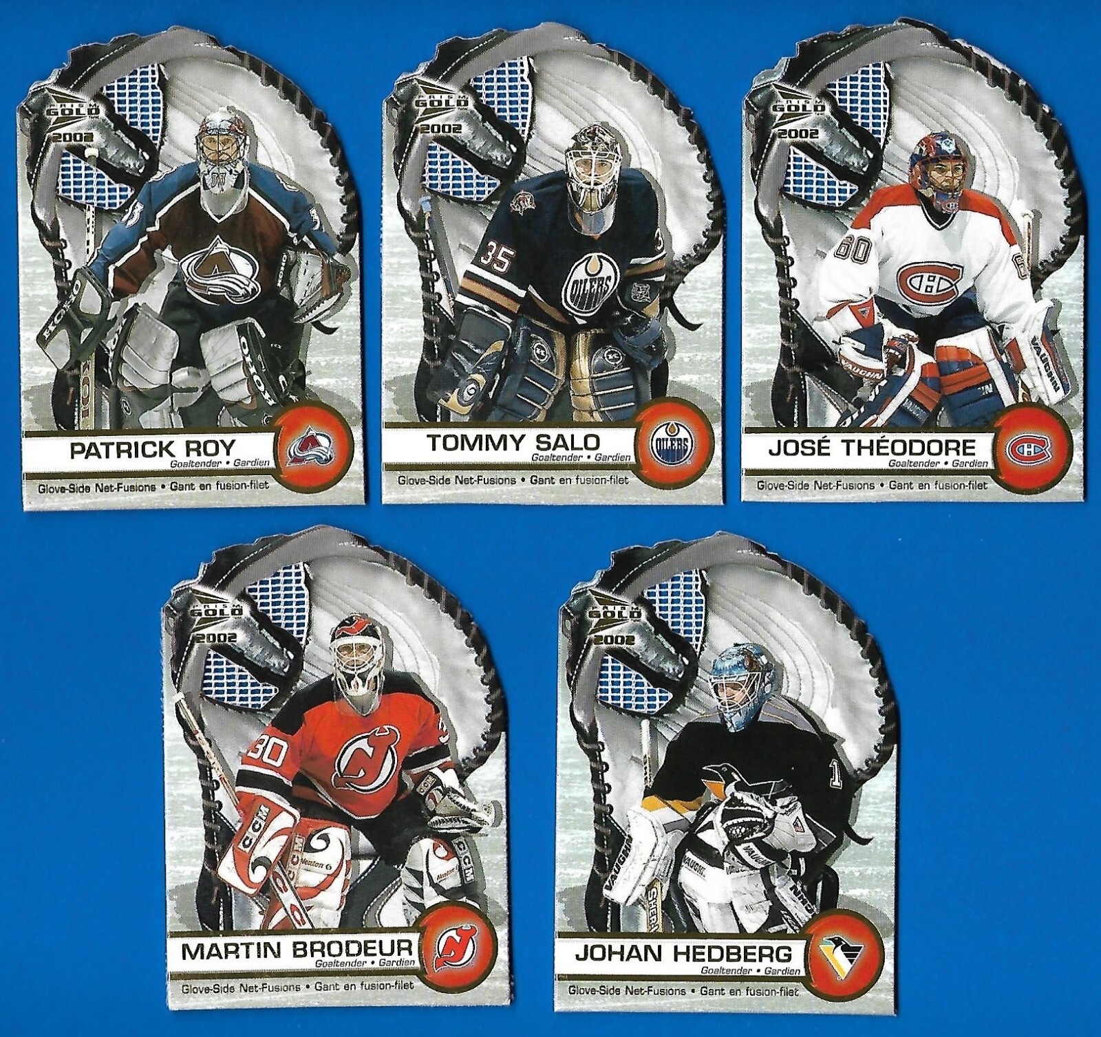 2001-02 MCDONALD’S PACIFIC PRISM GOLD NHL HOCKEY CARD & INSERT SEE LIST