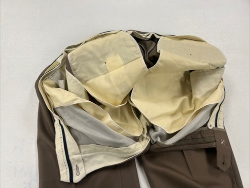 Lauren Ralph Lauren Men's Brown Solid Wool Blend Dress Pants 36X30 $98 - Picture 3 of 9