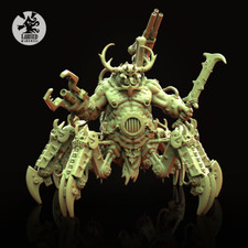 Large multipart vehicle model miniature kit: plague daemon bubonic annihilator