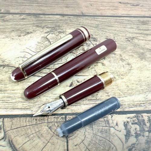 MONTBLANC 4810 MEISTERSTUCK 14K-585 FOUNTAIN PEN VINTAGE RED GERMANY A454 - Picture 10 of 11