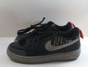 Nike Air Force 1 tamaño 12C Negro/gris lobo/Naranja CK0829-001 bajo Top  Zapatos de la Juventud | eBay