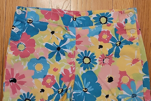 Janie & Jack Girl's 10 Colorful Floral Shorts Adjustable Waist 24 x 3 - Picture 2 of 6