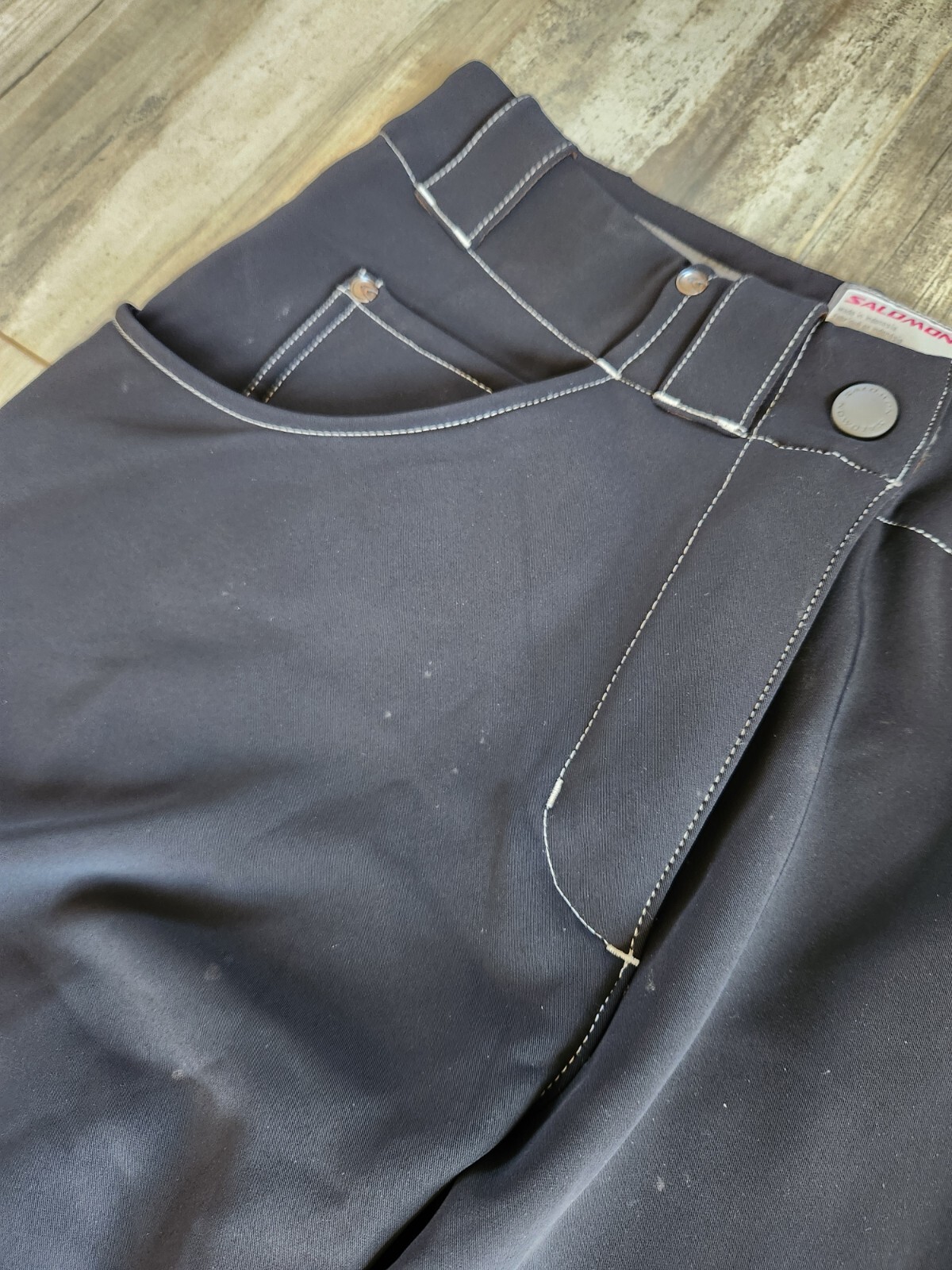 Pantaloni da sci Salomon Climapro 10k neri taglia 12 donna foderati in pile isolati