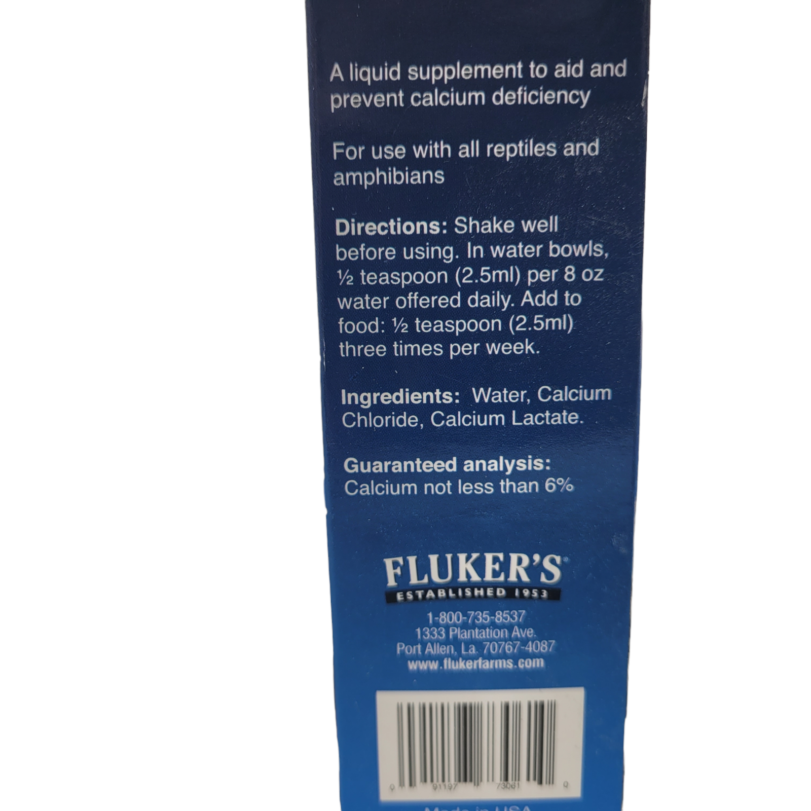 Fluker's Liquid Calcium Quality Reptile Concentrated Supplement 1.7 Oz + Dropper eBay