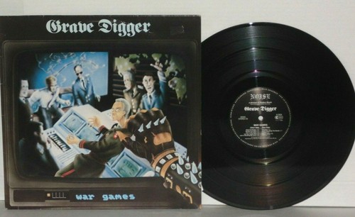 GRAVE DIGGER War Games LP Plays Well VG+ Germany 1986 Noise N0034 Metal Thrash