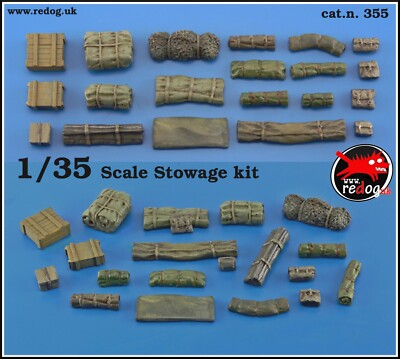 1/35 Militärmaßstab Modellierung Harz Aufbewahrung Diorama Zubehör Kit 5