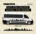 3.5m MOTORHOME FOREST TREES VINYL STICKERS DECALS CAMPER VAN to fit DUCATO