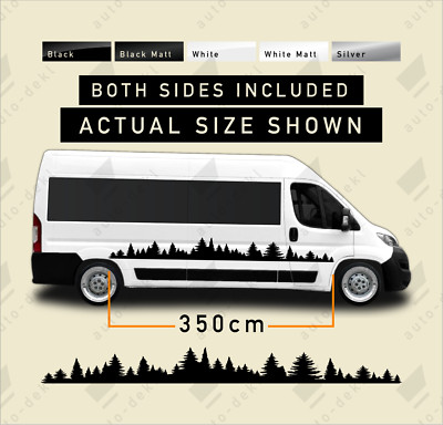 3,5 m Wohnmobil Wald Bäume Vinyl Aufkleber Abziehbilder Camper Van passend für Ducato