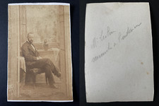 Lecler, Minister Vintage CDV Albumen Print CDV, Albumen Print, 6 x 10.5 cm