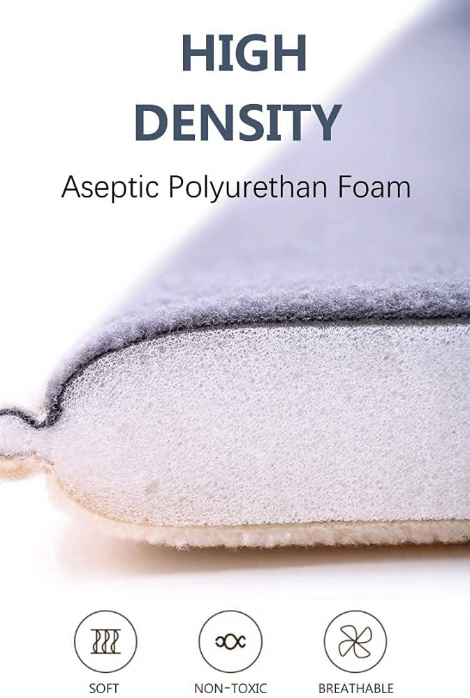 QIAOQI Dog Bed Kennel Pad Crate Mat Washable Orthopedic 36inch, Grey1