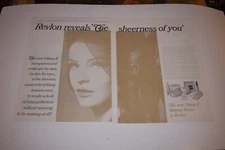 Vintage 1965 Revlon Ultima II Double Page Print Ad.