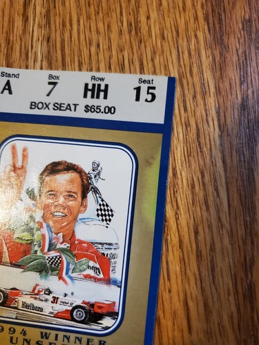 Indy500 Race Ticket Stub Choice Of 1988, '91, '95 Or '99 Great Condition... - Picture 20 of 24