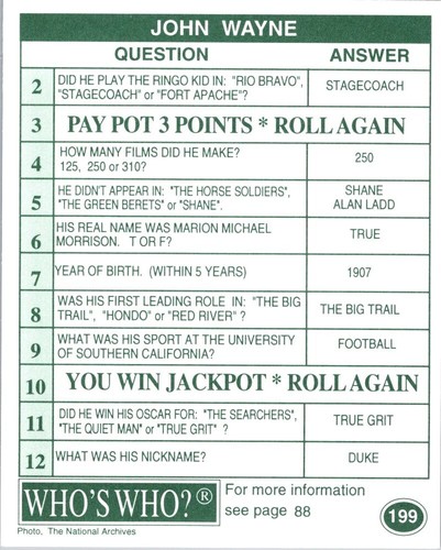 1995 WHO'S WHO? ⭐celebrity trivia⭐ Cards pack fresh (you pick) Free Shipping - Picture 400 of 402