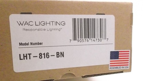 WAC LHT-816-BN L Series Low Voltage Track Head - Brushed Nickle - 50W - Prepaid - Picture 2 of 5