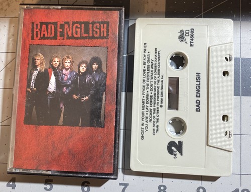 Bad English -S/T Cassette Tape Rock Hair Metal. Tested Works - Bild 4 von 4