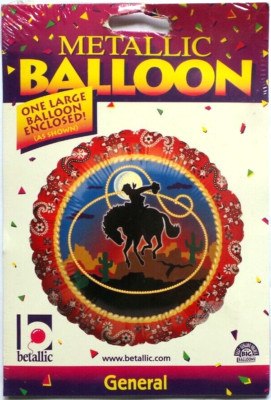 Betallic Helium Folienballon 18'' Rodeo Pferd Lassoo Lasso Bucking Bronco