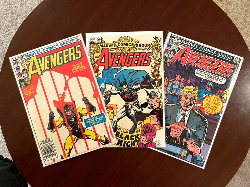 Avengers #224 #225 & #228 (Marvel 1982) Copper Age Lot Yellowjacket Black Knight
