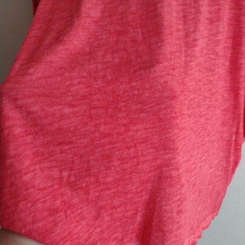 Camiseta Eileen Fisher Roja Algodón Orgánico Top L Informal Lagenlook Calce Relajado - Imagen 5 de 9