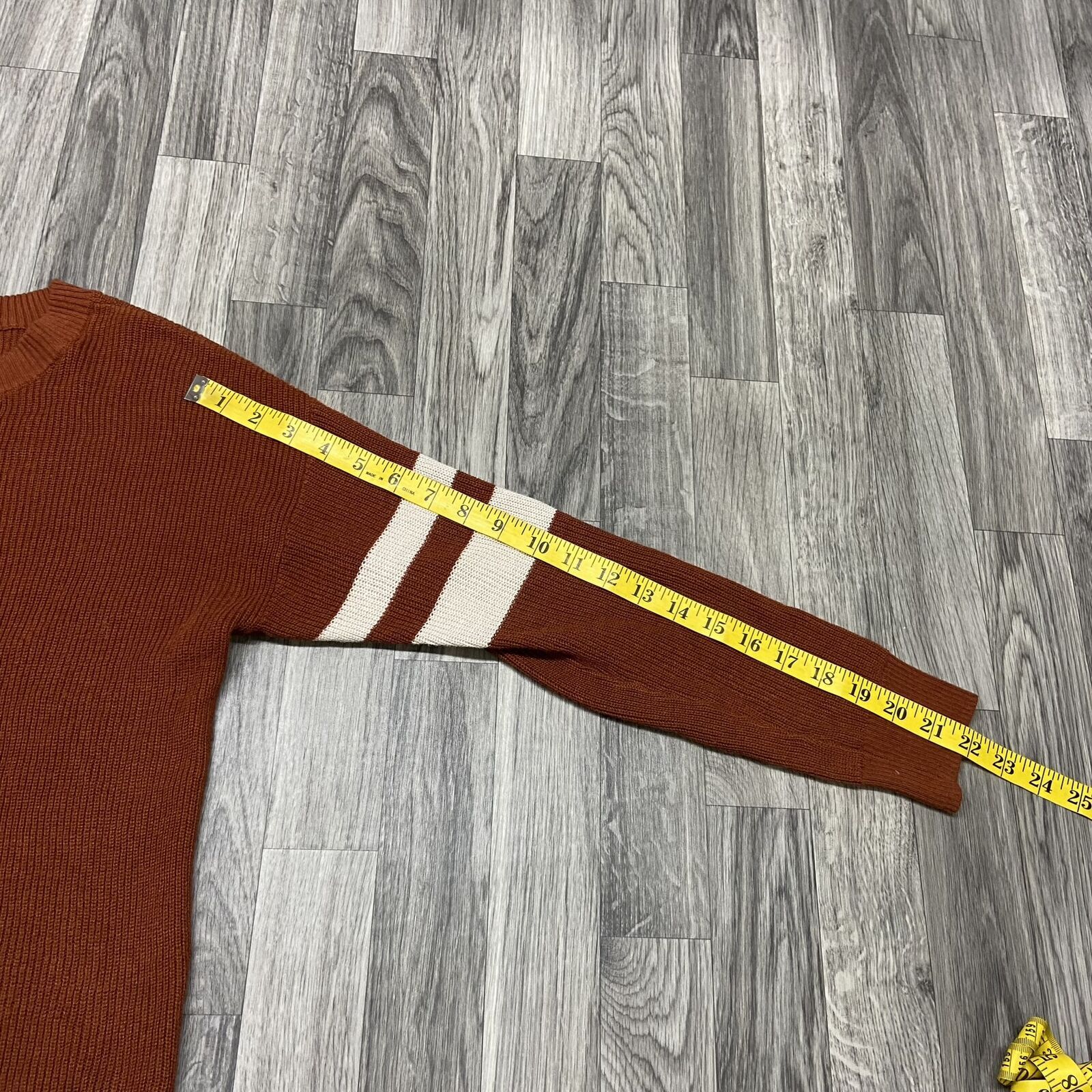 AMERICAN EAGLE Button Front Pullover Brown Knit S… - image 9