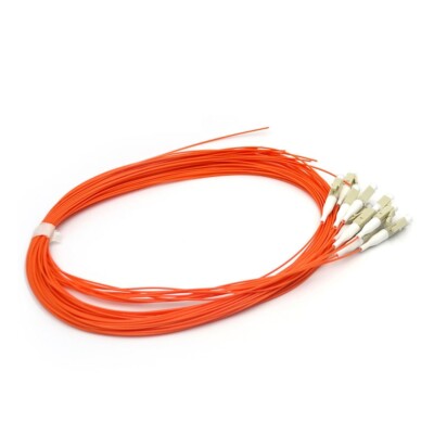 10pc 1.5m Fiber Optic Pigtail LC UPC Simplex MM om2 50/125 0.9mm Fiber Pigtail
