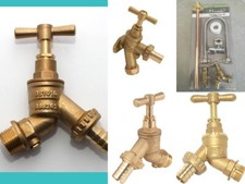 WRAS APPROVED Outdoor Garden Tap Hose Union Bib Tap 1/2" Brass CHOICES 