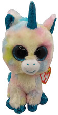 Ty Beanie Boo Blitz the Unicorn Sparkly Rainbow Plush Stuffed Toy 6" with Tag