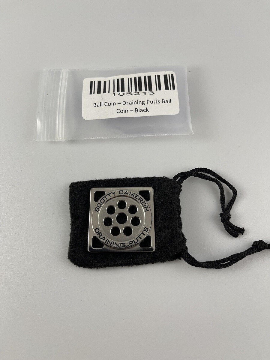 New Scotty Cameron Draining Putts Milled Ball Marker Coin Square 