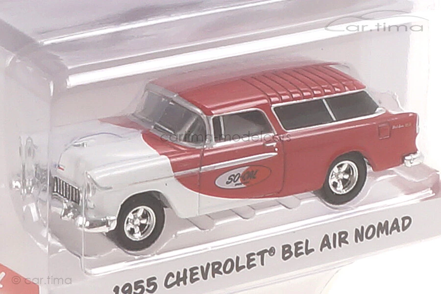 Chevrolet Bel Air Nomade 1955 Rosso/Bianco ACME 1:64 - GL-51340 - Immagine 2 di 4