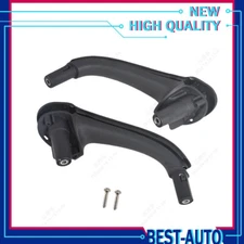 Black Interior Door Pull Handles Front Right+Left For Mercedes-Benz W203 C-Class