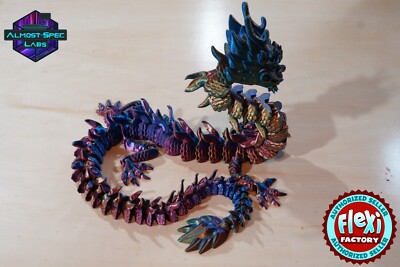 GORGEOUS 3D Printed Flexi Factory Fully Articulated Imperial Dragon ...