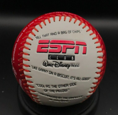 Walt Disney World ESPN Club Embossed Souvenir Collectible Baseball NEW