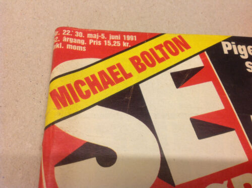 MICHAEL BOLTON INTERVIEW PHOTOS INSIDE DENMARK VINTAGE Danish Magazine 1991 - Picture 3 of 7