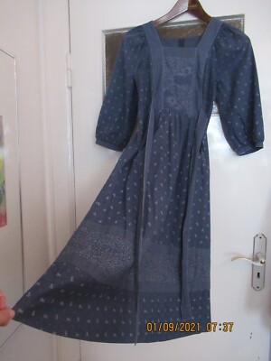 Original Vintage Kleid Betty Barclay 70er Jahre - blau- sehr gut erhalten