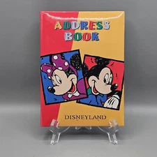 Disney Disneyland Address Book Mickey Minnie Donald Goofy 