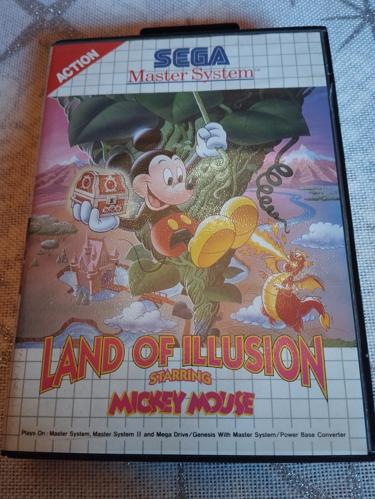 LAND OF ILLUSION STARRING MICKEY MOUSE SEGA MASTER SYSTEM,  sans notice
