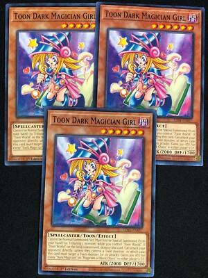 YUGIOH TOON DARK MAGICIAN GIRL LDS1-EN057 1ST COMMON X3(NM)