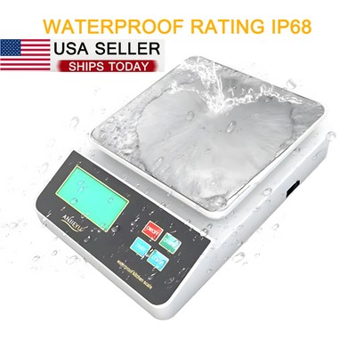 6kg/0.5g Digital Electronic Kitchen Scale LCD Display Rechargeable Waterproof US