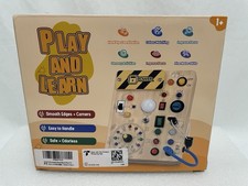 NIB Montessori Play and Learn Busy Board Plus V2 Sensory Activity Board Ages 1 