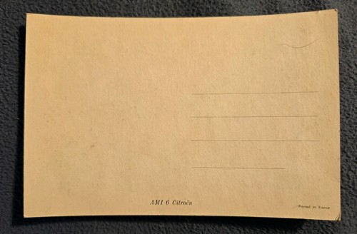 Vintage Citroen AMI 6 Unused Real Photo Postcard Made In France Auto Advertising - Picture 2 of 2