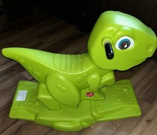 Step 2 Plastic Green Dinosaur Dino Rocker Rocking Horse HTF