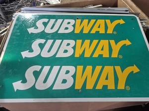 Subway Sandwich Sign for sale | eBay