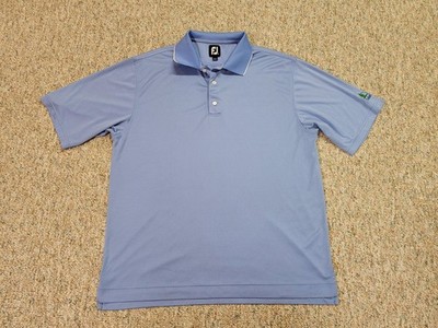 FootJoy Polo Shirt Men XL Blue Golf Performance Cedarbrook Stretch Sports Active
