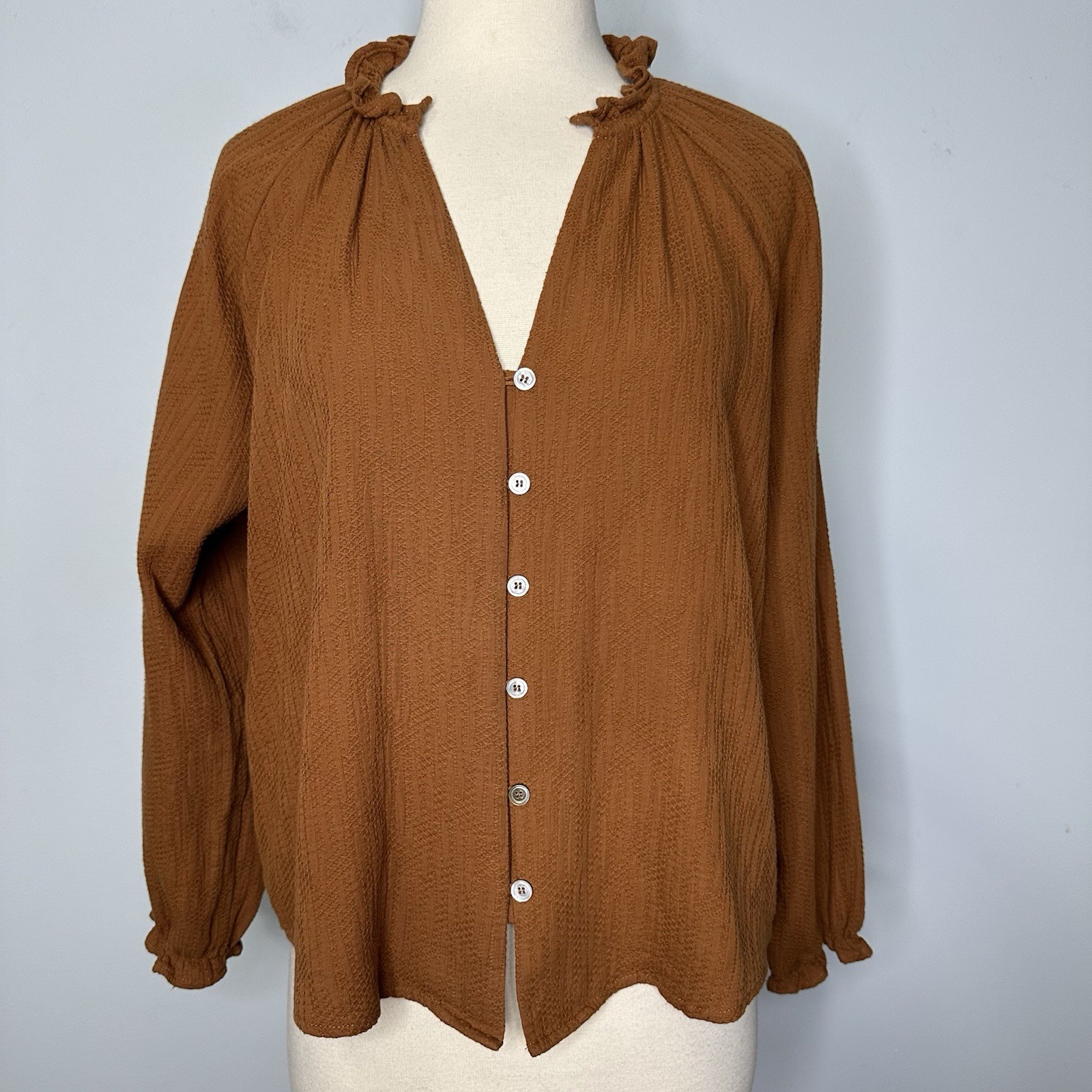 Garance ParisCinnamon Embroidered Ruffle Trim Pea… - image 1