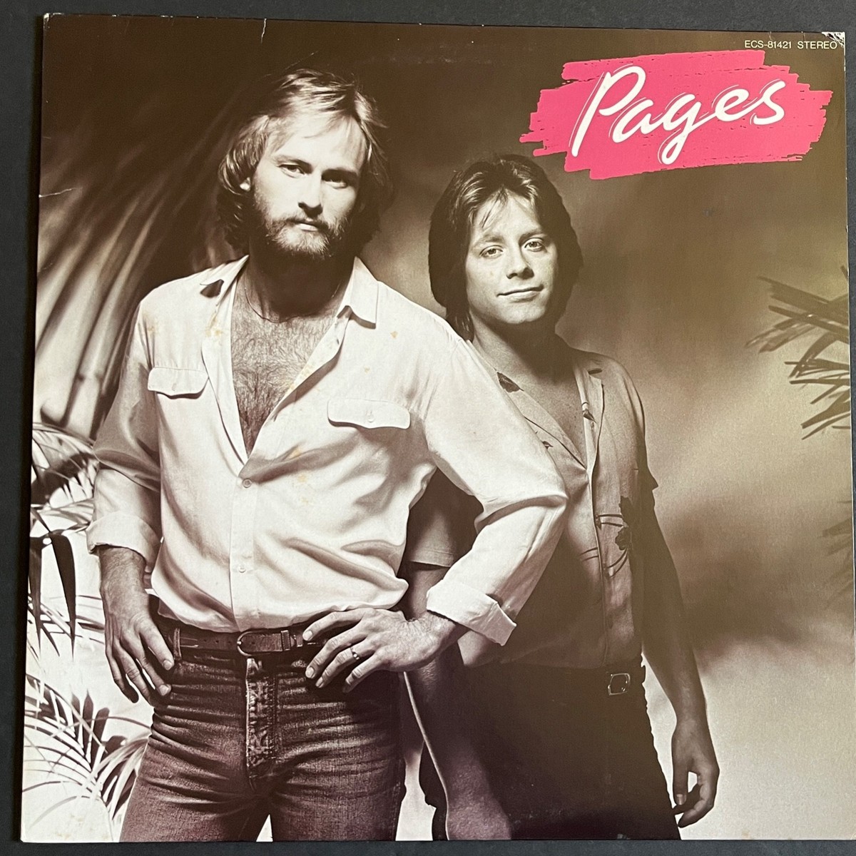 Pages~1981 Self-Titled LP~Japanese Import~With Printed Inner