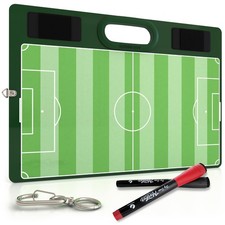 Soccer Dry Erase Coaching Board 15"x10.5"Whiteboard for Coaches - 2 Markers